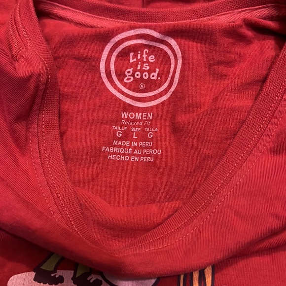 Life is Good Snowman Pajama Set Cotton Relaxed Holiday Christmas - Picture 4 of 6